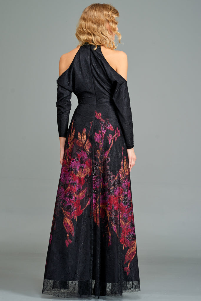 Appliqué Lace Gown John Paul Ataker