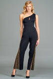 Jumpsuit with Metallic Detail
