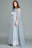 Organza Cape Detailed Gown