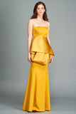 Taffeta Structured Faille Gown