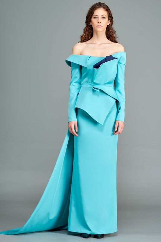 Off-The-Shoulder Gown