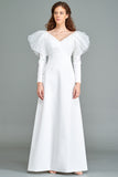 Organza Pleated Gown
