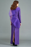Pleated Detail Long Dress