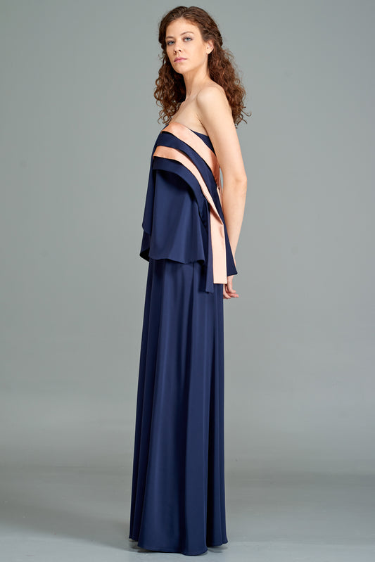 Double Viscose Long Dress