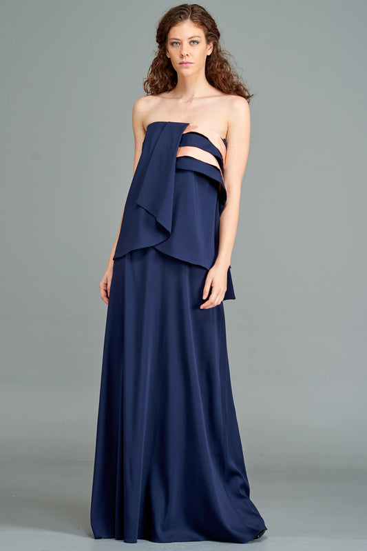 Double Viscose Long Dress
