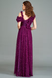 Ruffled Lace Gown