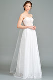 Sheer Bodice Lace Long Dress