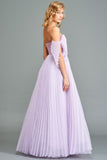 Pleated Organza Detailed Gown