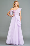 Pleated Organza Detailed Gown