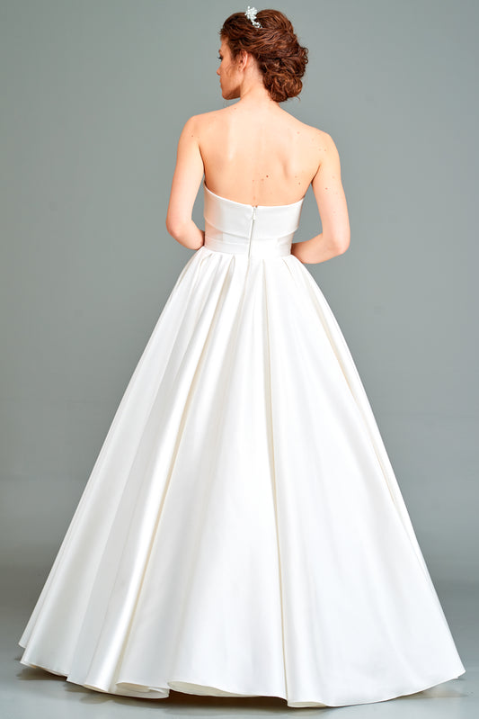 Strapless Gown with Swarovski Stones
