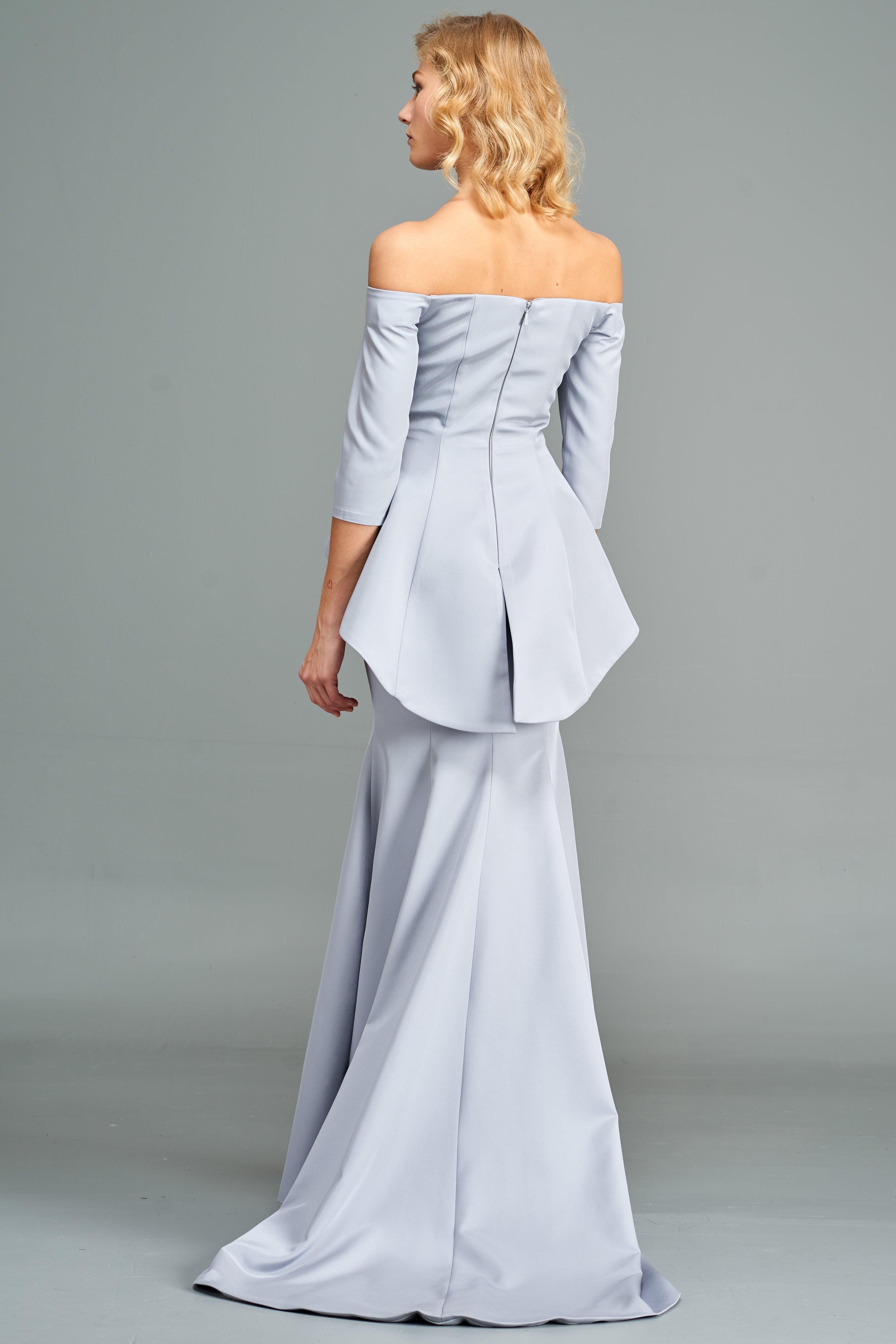 Off-The-Shoulder Structured Long Dress John Paul Ataker Off-The-Shoulder Structured Long Dress John Paul Ataker