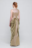 Draped Satin Silk Gown