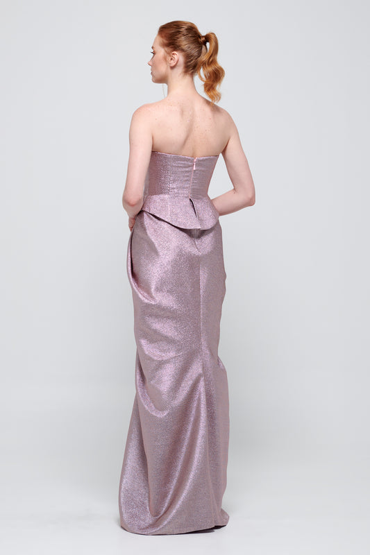 Strapless Lilac Gown