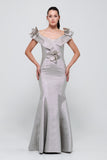 Gray Mermaid Gown