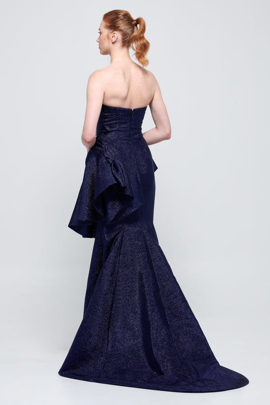 Navy Mermaid Gown