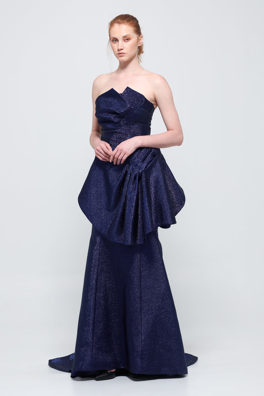 Navy Mermaid Gown