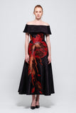 Princess Sleeve Midi Dress