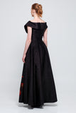 Off The Shoulder Black Gown