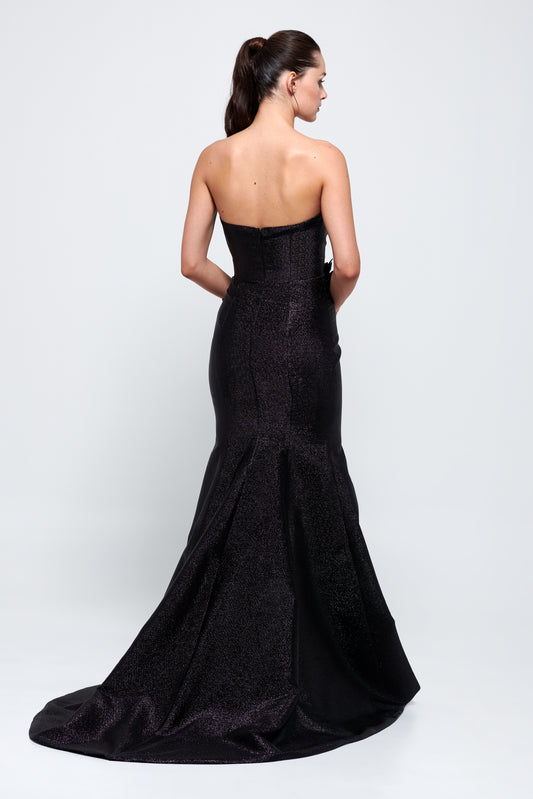 Three Dimensional Mermaid Black Dress