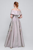 Princess Shoulder Gray Gown