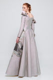 Long Dress with Appliqués
