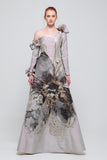 Long Dress with Appliqués