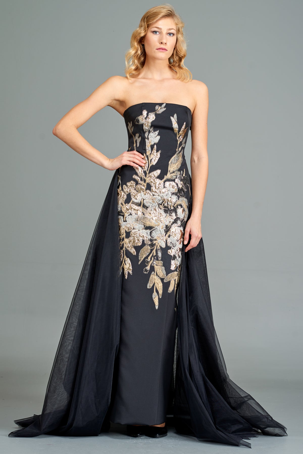 applique dress Floral Applique Gown – John Paul Ataker