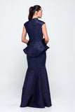 V-Neckline Long Mermaid Gown