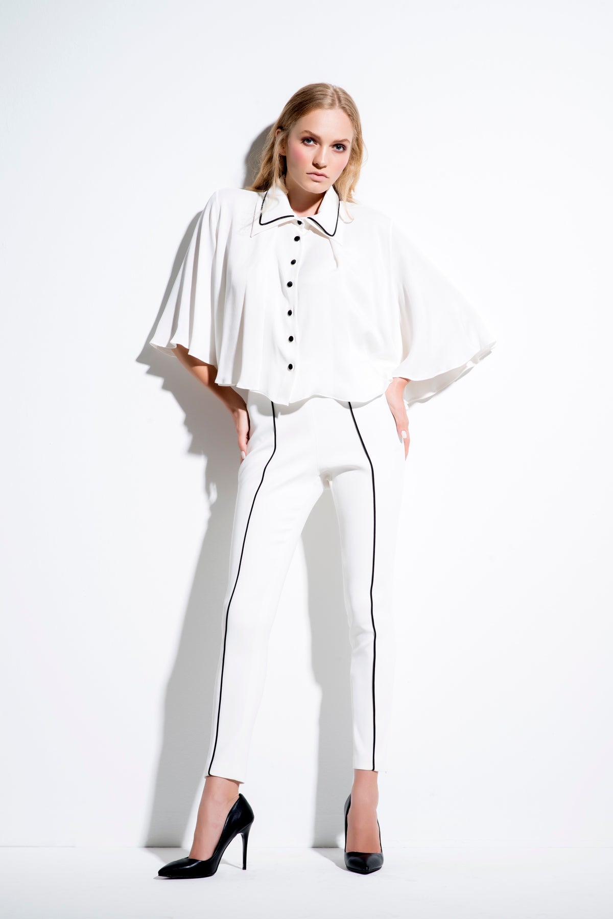 Cape Satin Top and Pant