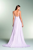 Draped Viscose A-Line Dress