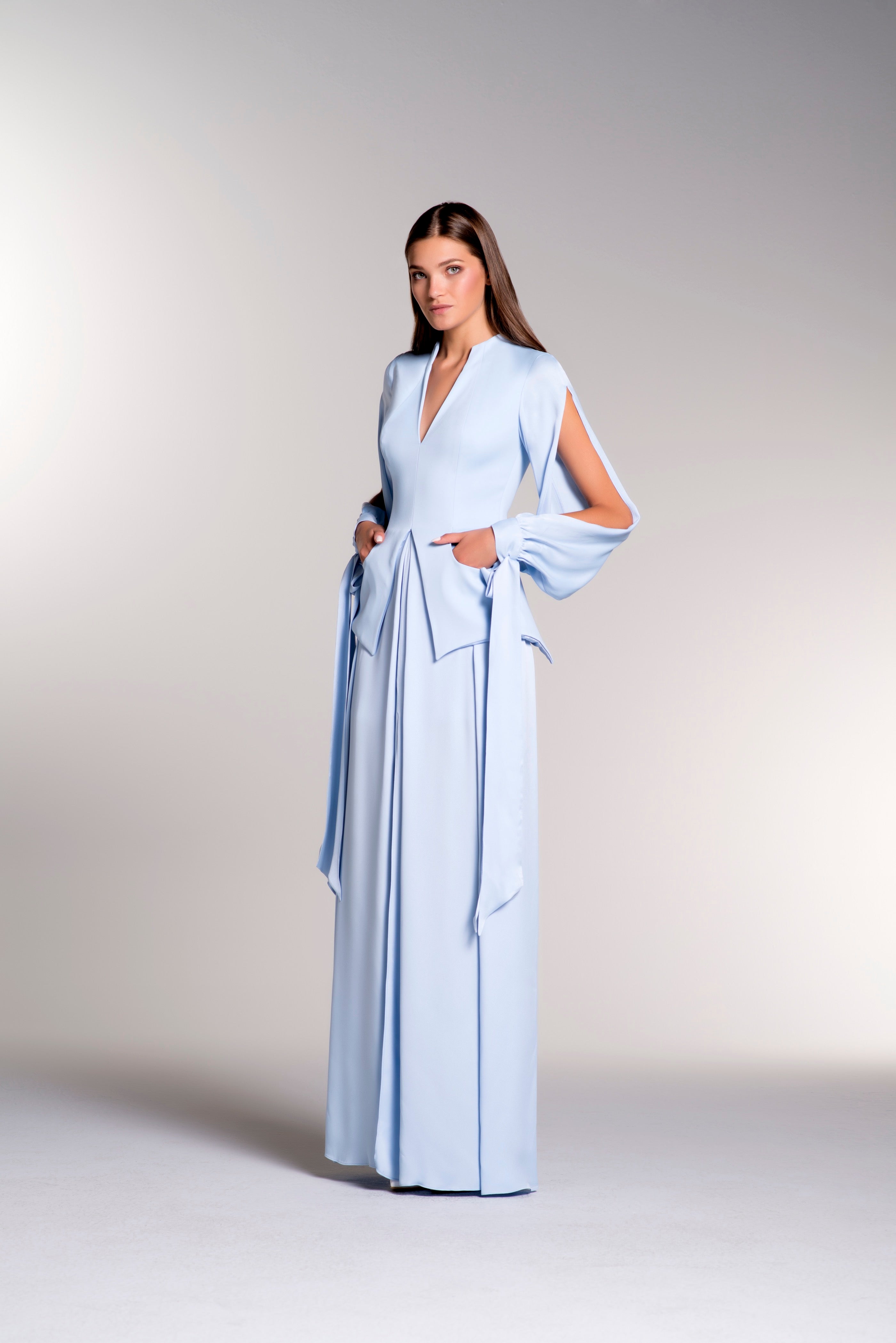 Draped Viscose Gown