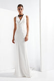 Double-Breasted Faille Mermaid Dress