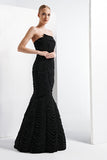 Draped Mesh Gown