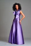 Structured double-side taffeta long dress - John Paul Ataker