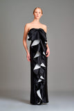 Double-side taffeta ruffled gown - John Paul Ataker