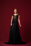Wrap Pleated Long Foiled Sheer-Mesh Long Dress