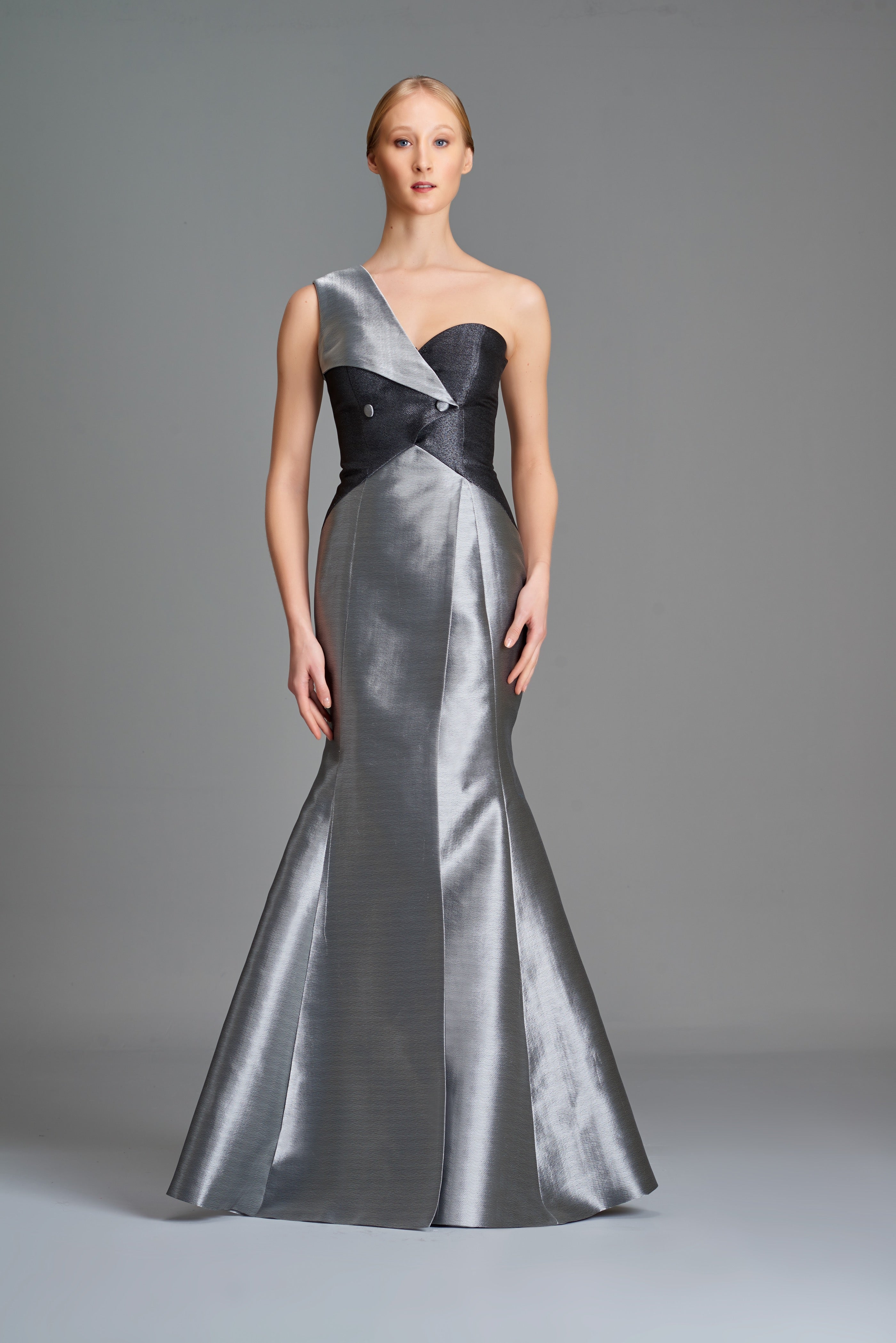 Structured Double-Side Taffeta Gown