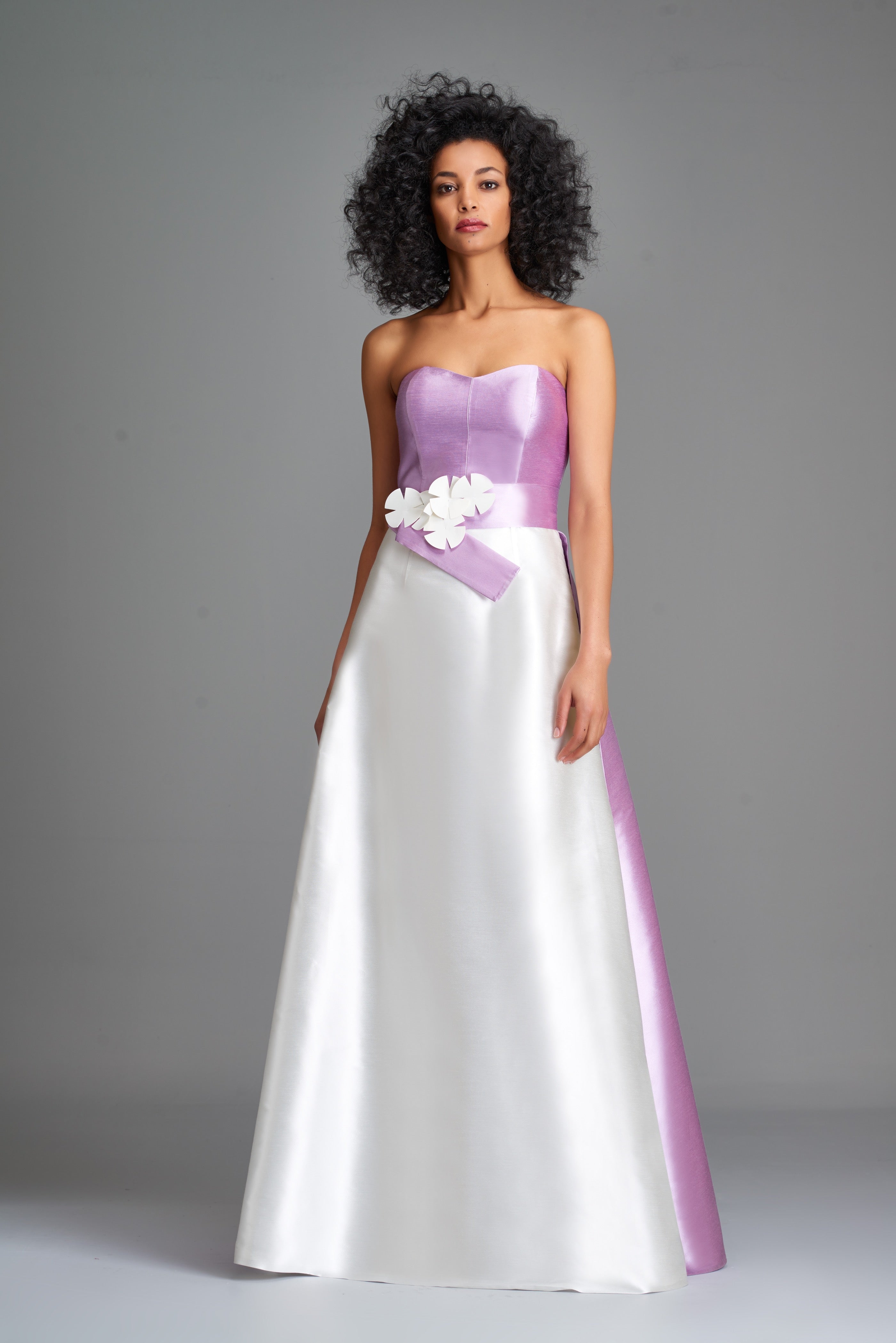 Two-Toned Taffeta Gown