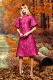 Flowered Jacquard Dress