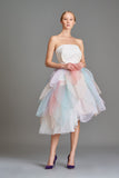 Layered Organza and Double-Faced Viscose Short Dress