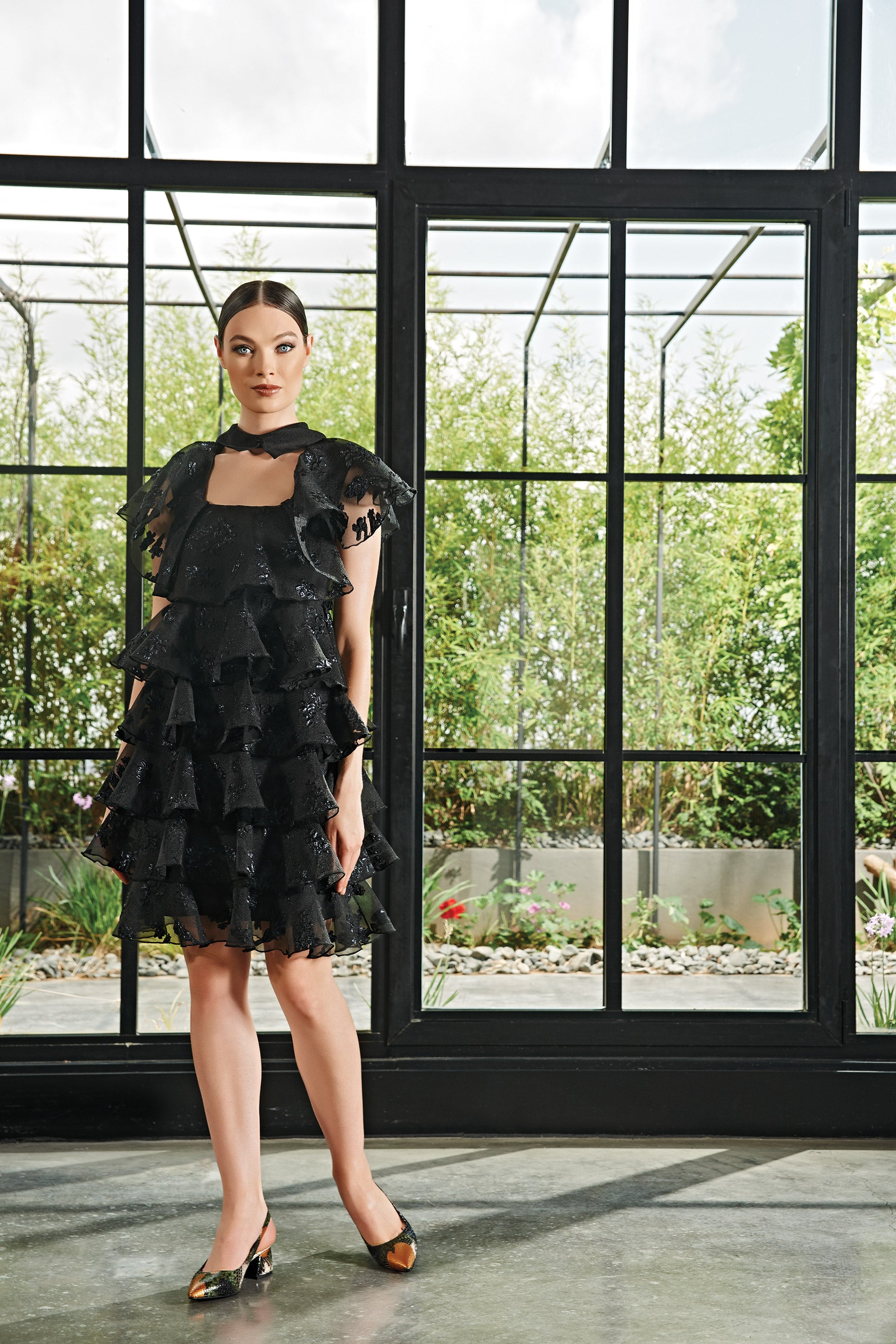 Layered Ruffle Dress