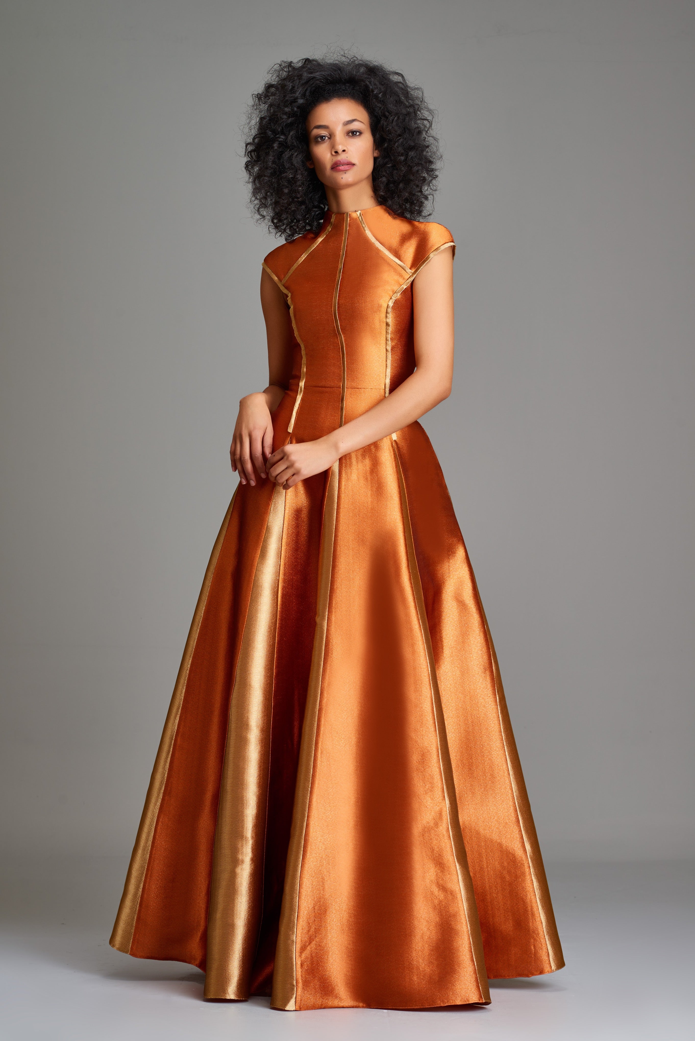 Piping Detailed Double-Side Taffeta gown John Paul Ataker Piping Detailed Double-Side Taffeta gown John Paul Ataker