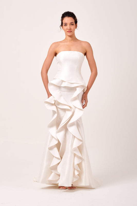 Ruffled Long Dress