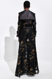 Jacquard Long Top with Metallic Stretch Short