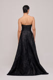 Strapless Brocade Long Gown