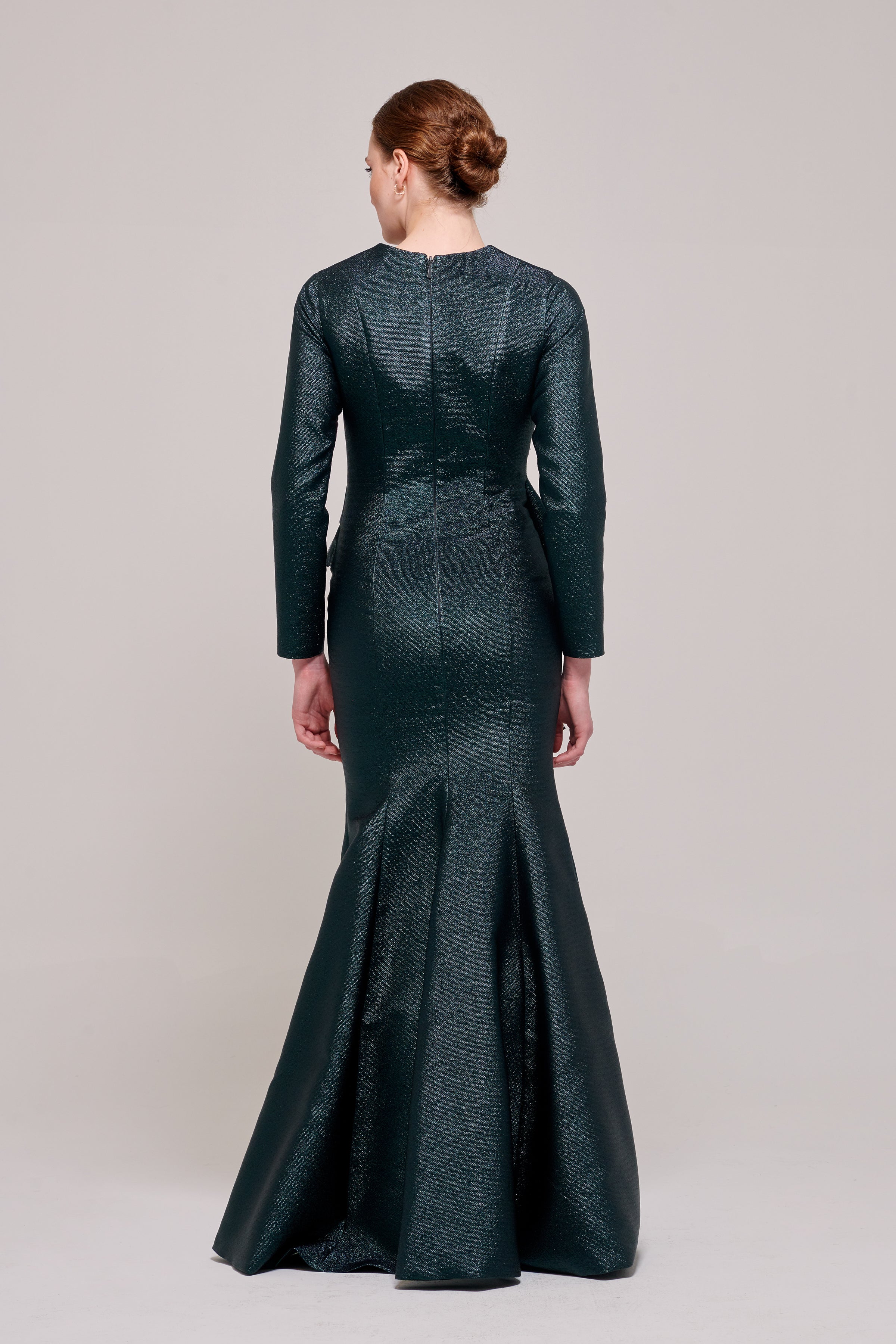 Ruffled Peplum Details Long Sleeve Dress John Paul Ataker Ruffled Peplum Details Long Sleeve Dress John Paul Ataker