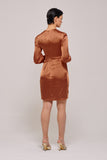 Cutouts Detail Asymmetric Midi Dress