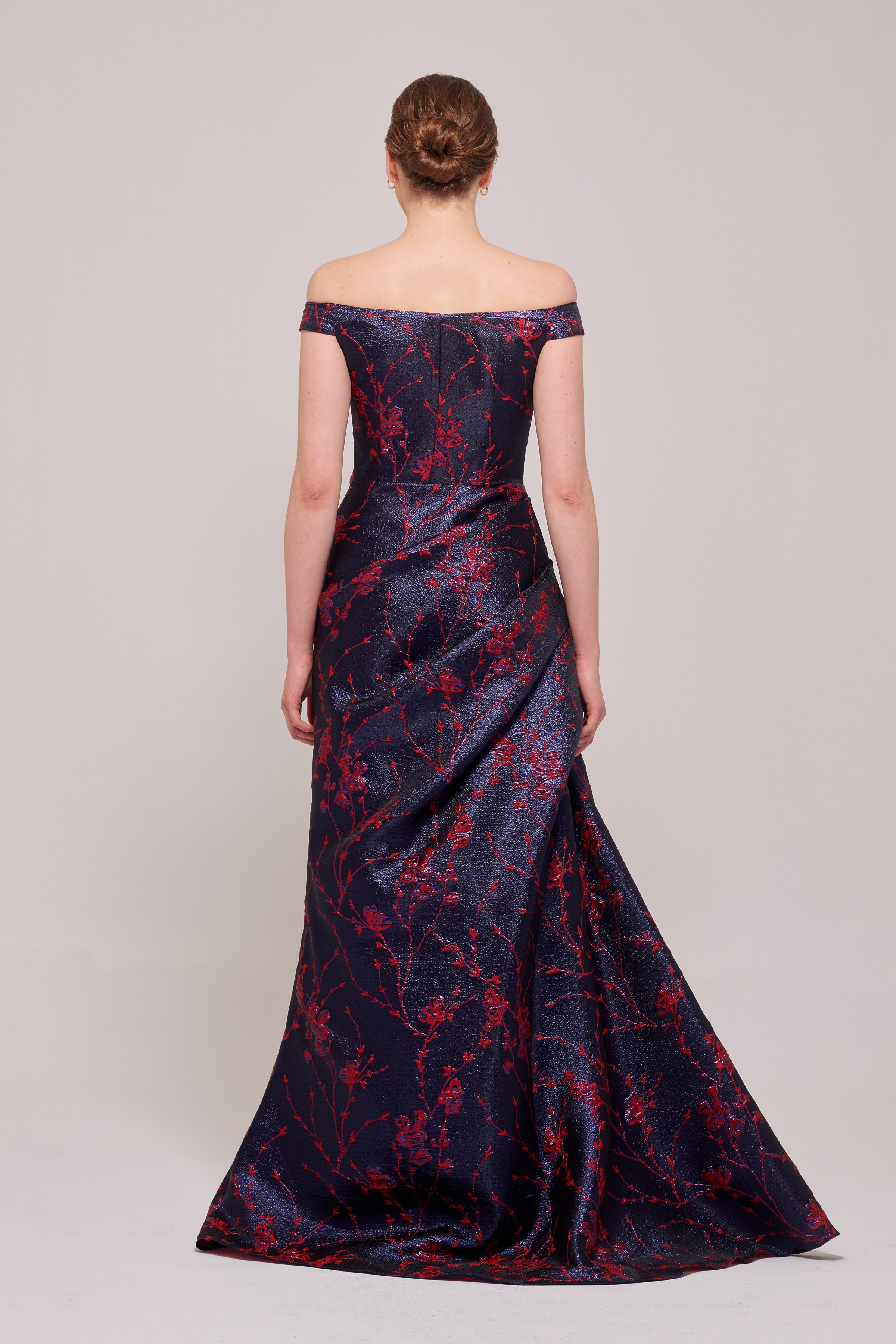 Two Tone Off-The-Shoulder Long Dress John Paul Ataker Two Tone Off-The-Shoulder Long Dress John Paul Ataker
