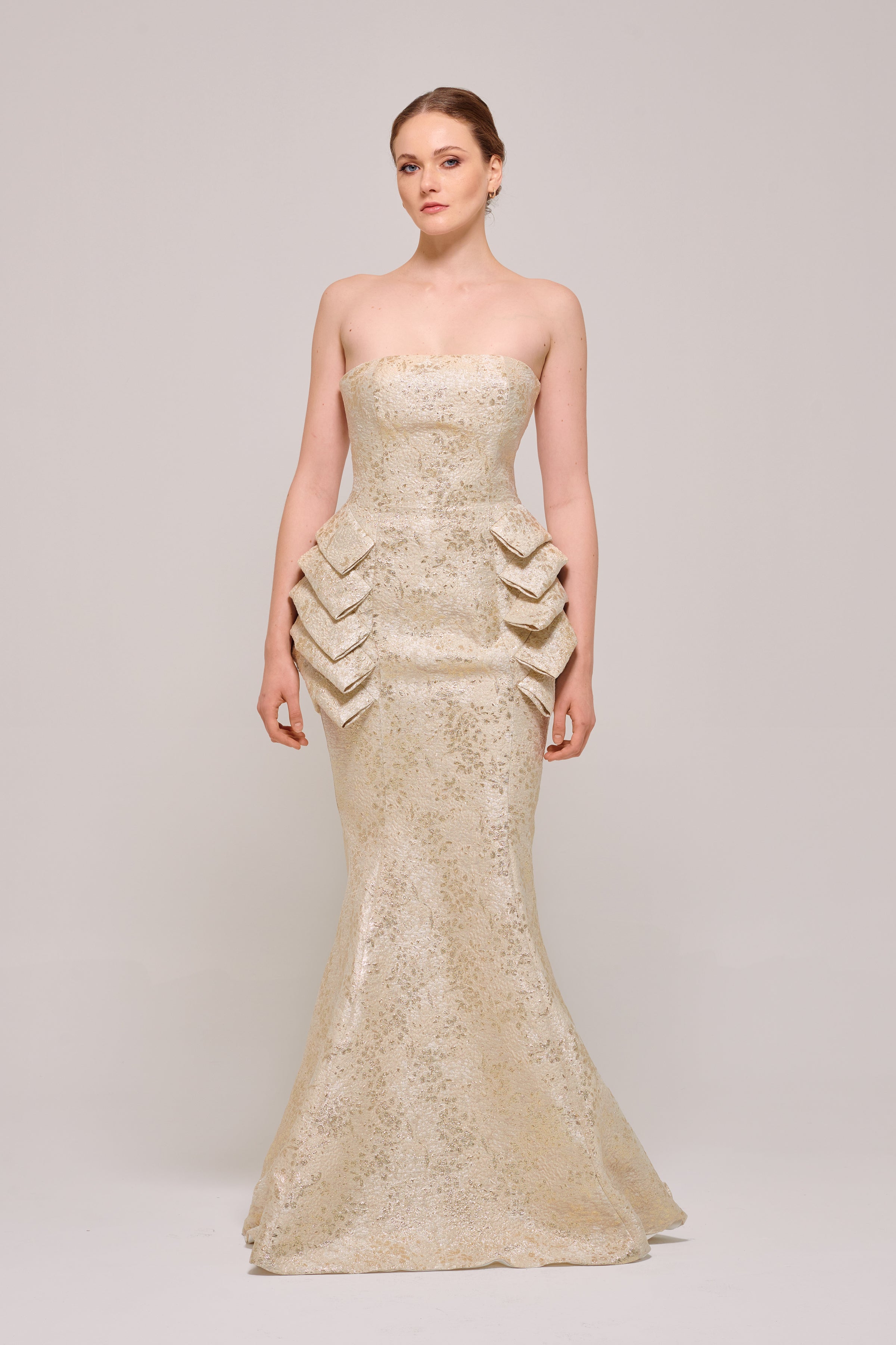Strapless Long Mermaid Gown