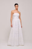 Strapless A-Line Silhouette Gown